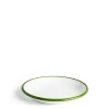 Daylesford Organic White & Green Enamel Bowl
