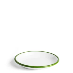 Daylesford Organic White & Green Enamel Bowl