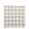 Daylesford Organic White & Natural Check Napkin
