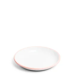 Daylesford Organic White & Pink Enamel Bowl