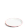 Daylesford Organic White & Pink Enamel Plate 20cm