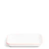 Daylesford Organic White & Pink Enamel Rectangular Dish 26cm